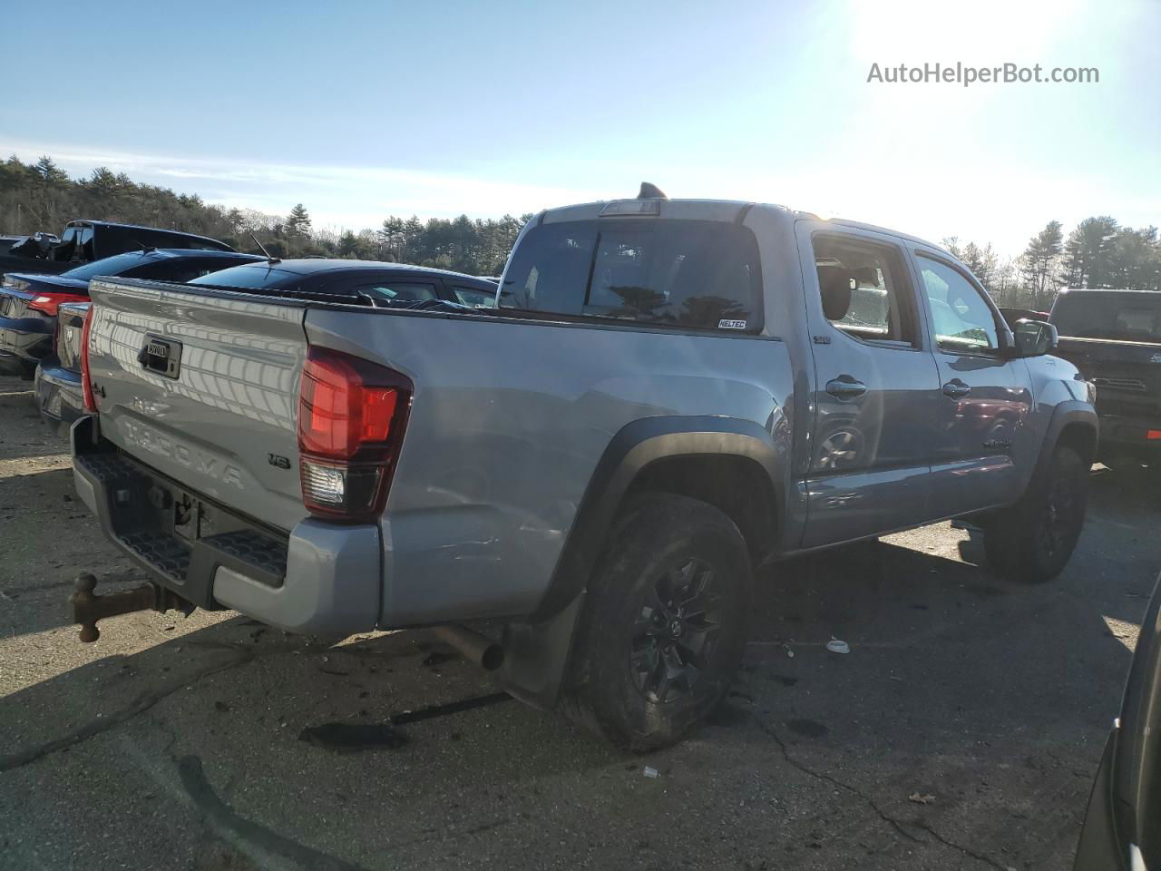 2021 Toyota Tacoma Double Cab Gray vin: 3TYCZ5AN2MT023622