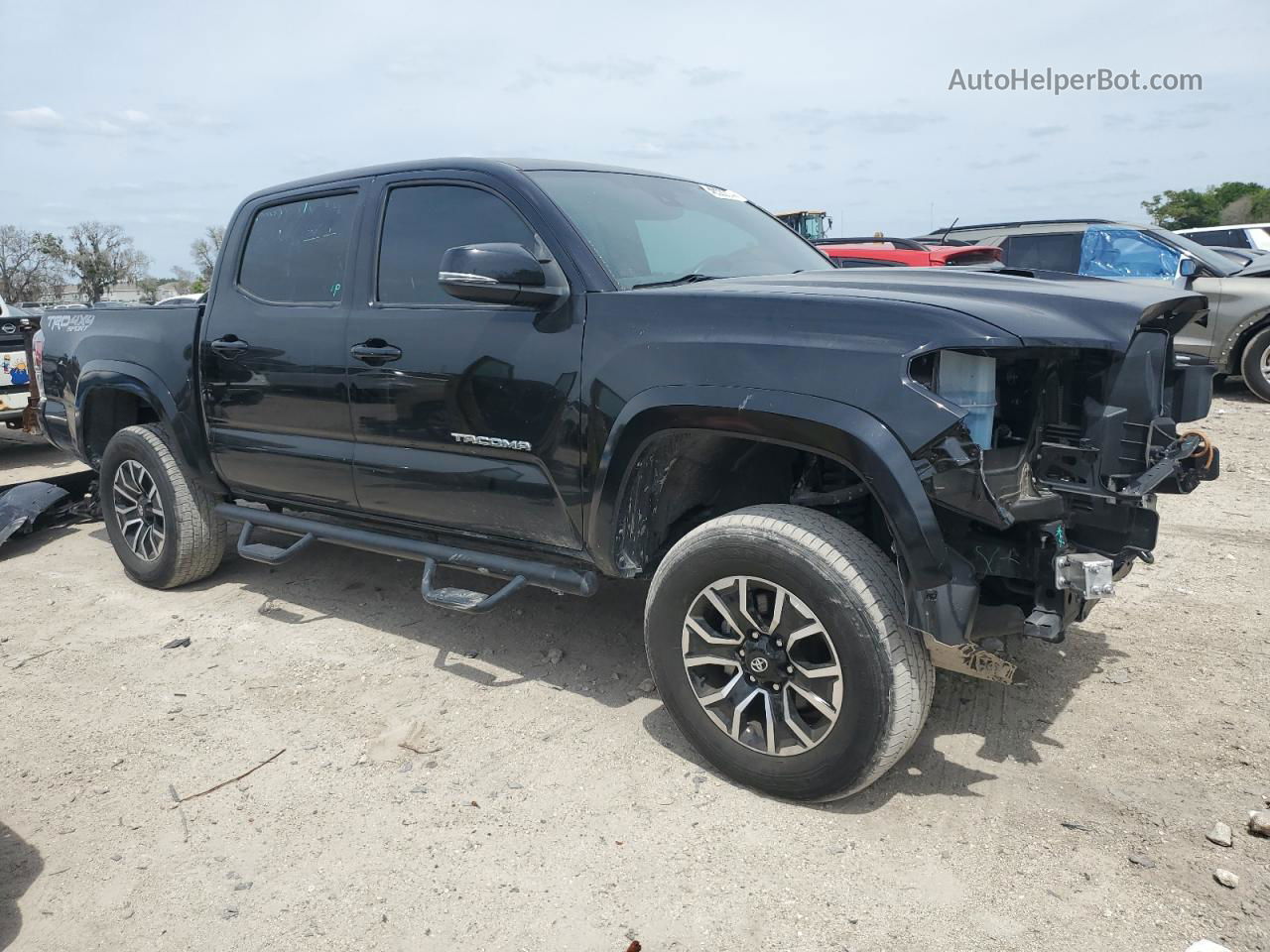 2021 Toyota Tacoma Double Cab Черный vin: 3TYCZ5AN4MT025954