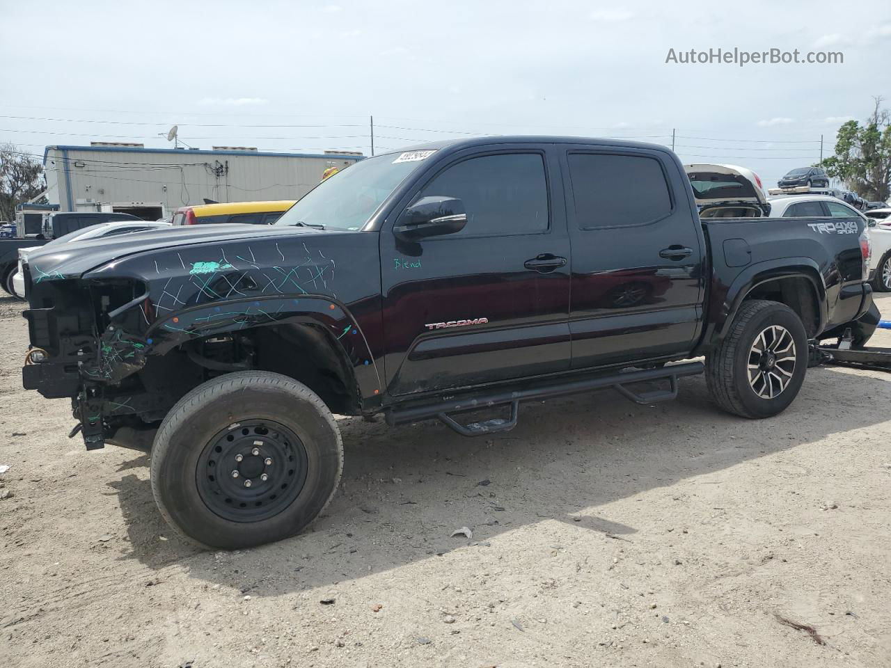 2021 Toyota Tacoma Double Cab Черный vin: 3TYCZ5AN4MT025954