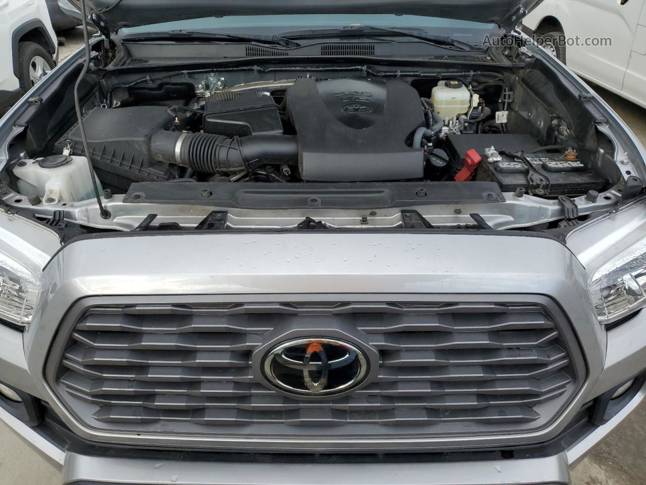 2021 Toyota Tacoma Double Cab Серебряный vin: 3TYCZ5AN5MT011643