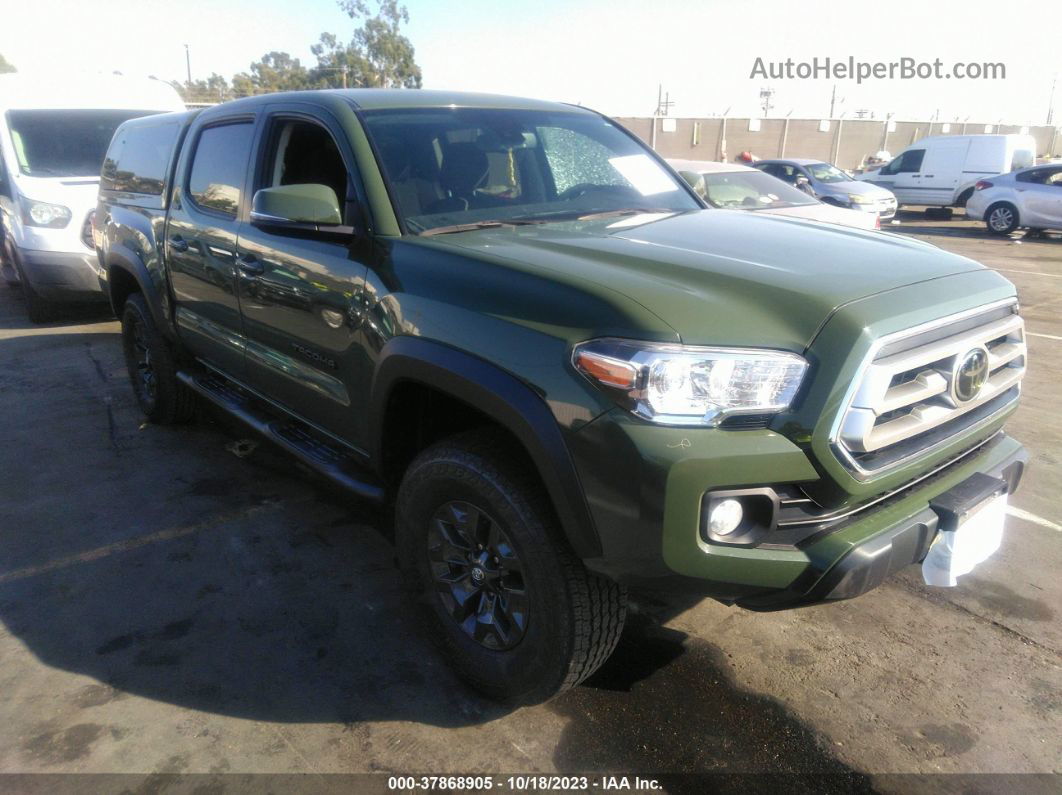 2021 Toyota Tacoma Sr5 V6 Green vin: 3TYCZ5AN5MT021184