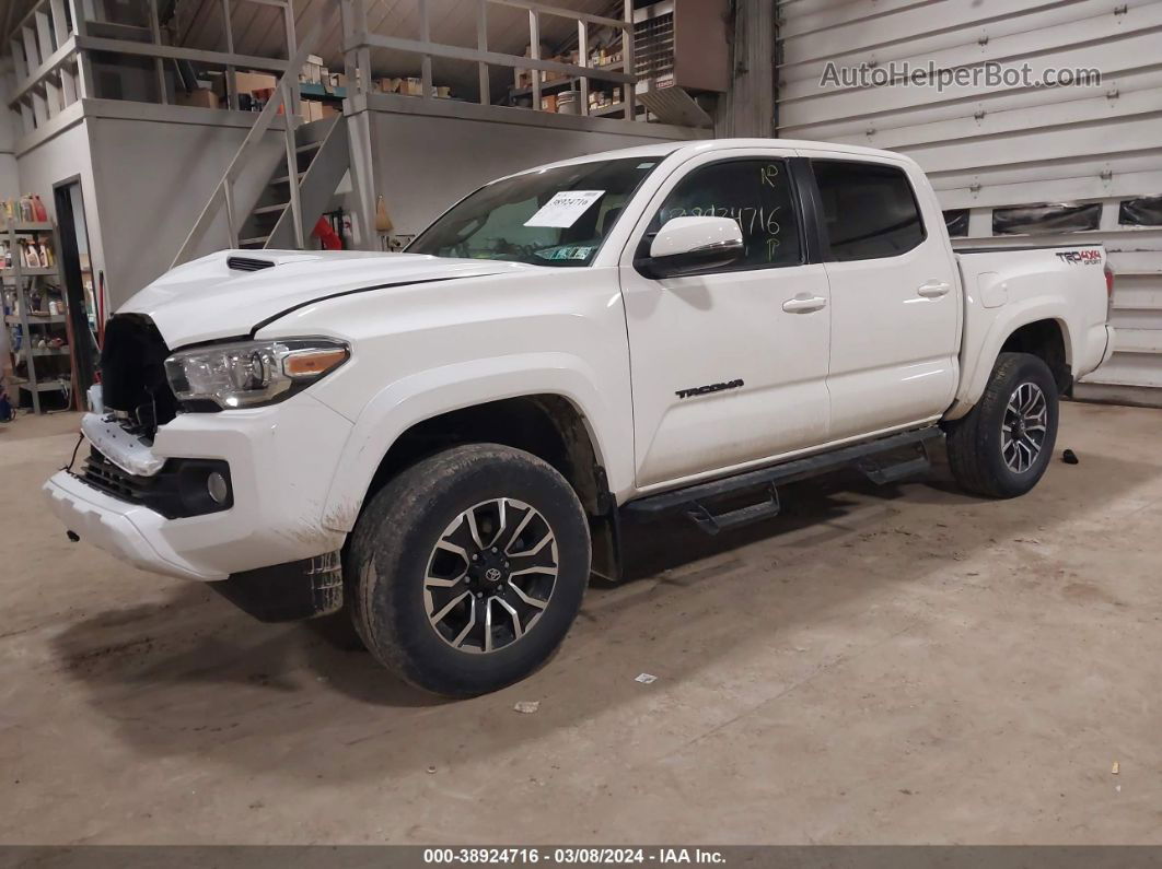 2021 Toyota Tacoma Trd Sport Белый vin: 3TYCZ5AN5MT027213