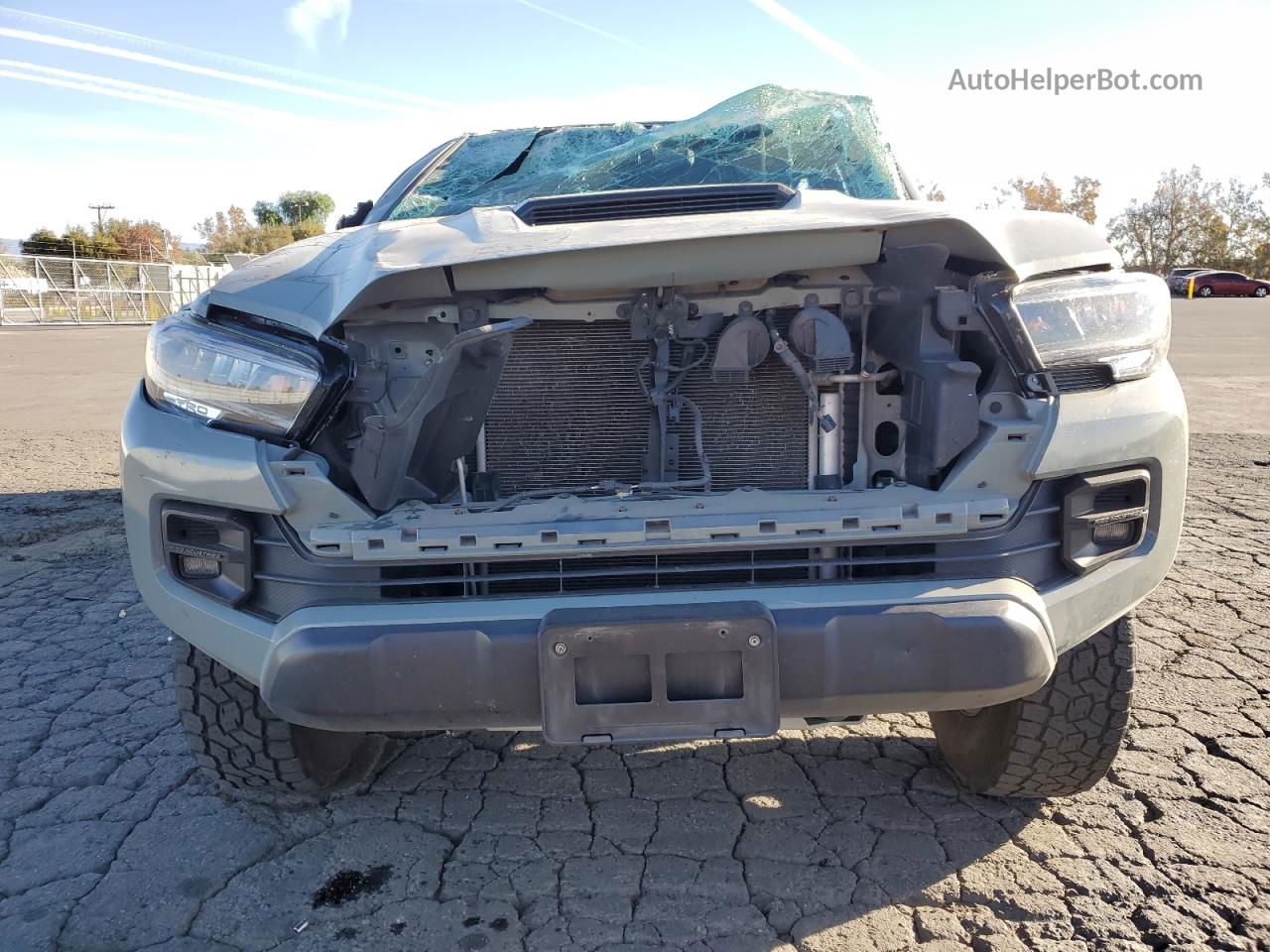 2021 Toyota Tacoma Double Cab Silver vin: 3TYCZ5AN5MT030161