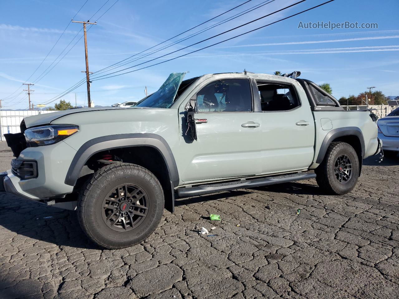 2021 Toyota Tacoma Double Cab Серебряный vin: 3TYCZ5AN5MT030161