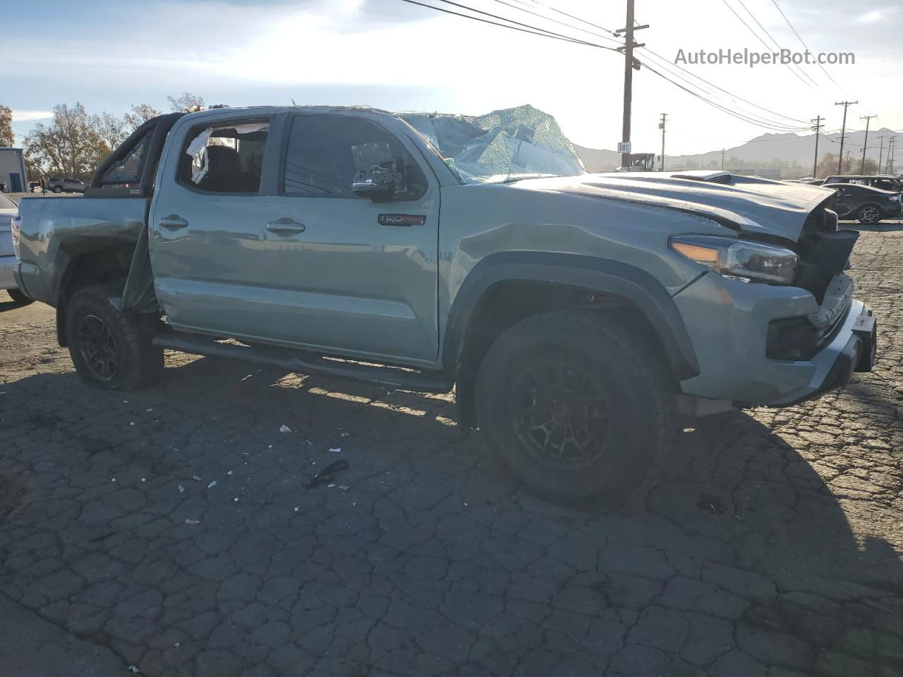 2021 Toyota Tacoma Double Cab Серебряный vin: 3TYCZ5AN5MT030161