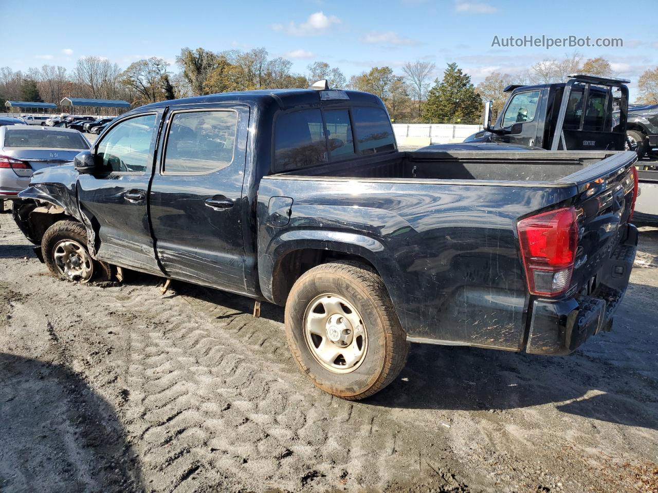 2020 Toyota Tacoma Double Cab Черный vin: 3TYCZ5AN6LT003727