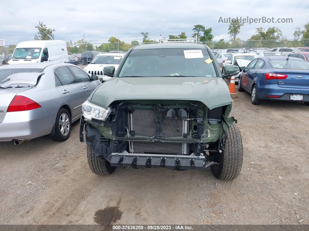 2021 Toyota Tacoma 4wd Sr/sr5/trd Sport Green vin: 3TYCZ5AN7MT047740