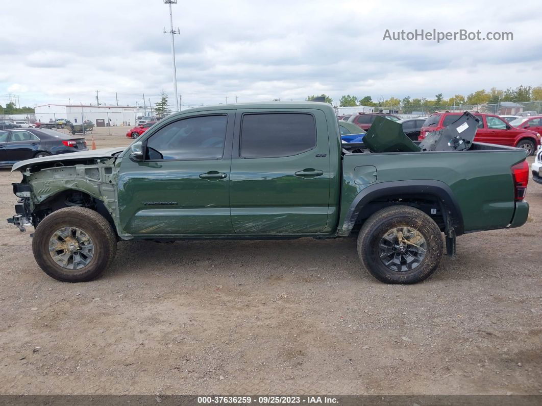 2021 Toyota Tacoma 4wd Sr/sr5/trd Sport Green vin: 3TYCZ5AN7MT047740