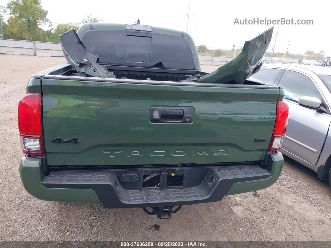 2021 Toyota Tacoma 4wd Sr/sr5/trd Sport Green vin: 3TYCZ5AN7MT047740