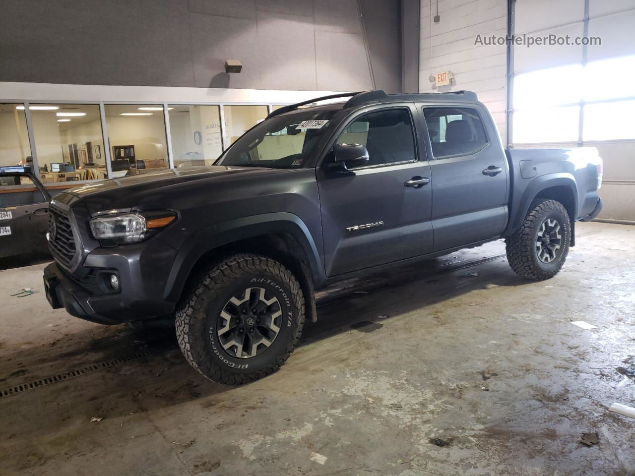 2021 Toyota Tacoma Double Cab Gray vin: 3TYCZ5AN7MT048239