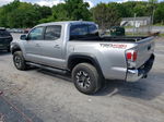 2021 Toyota Tacoma Double Cab Silver vin: 3TYCZ5AN8MT022247