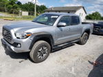 2021 Toyota Tacoma Double Cab Silver vin: 3TYCZ5AN8MT022247