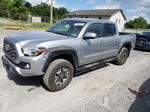 2021 Toyota Tacoma Double Cab Серебряный vin: 3TYCZ5AN8MT022247