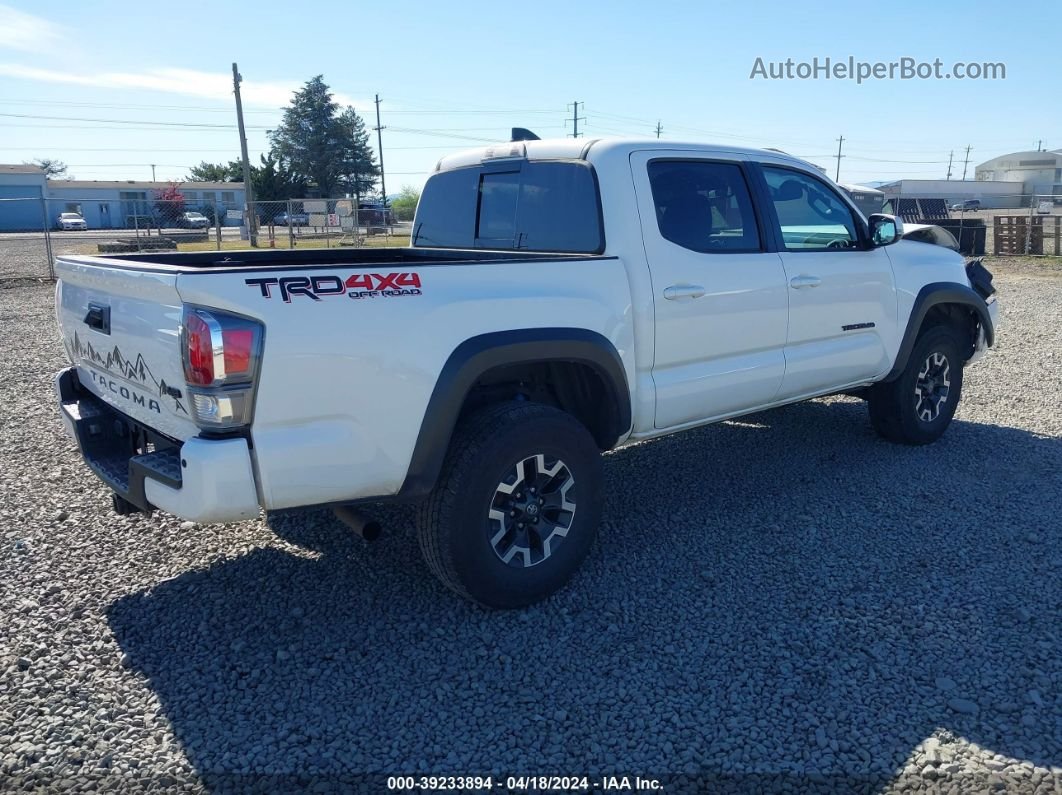 2021 Toyota Tacoma Trd Off-road White vin: 3TYCZ5AN9MT052566