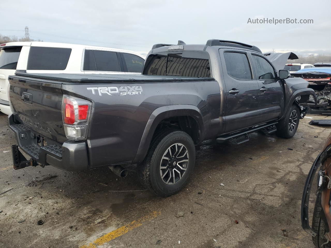 2021 Toyota Tacoma Double Cab Серый vin: 3TYDZ5BN2MT002658