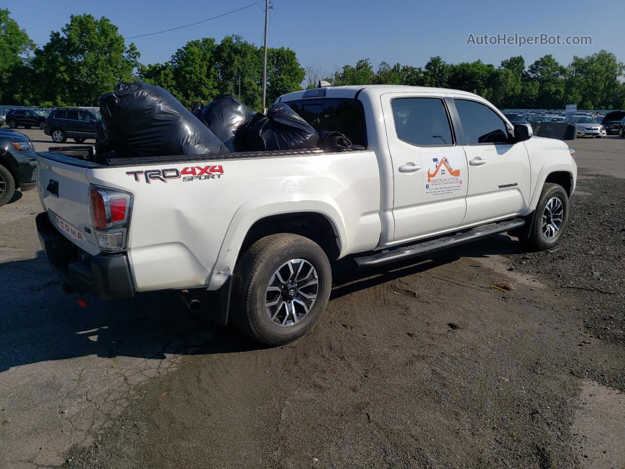 2021 Toyota Tacoma Double Cab Белый vin: 3TYDZ5BN8MT001367