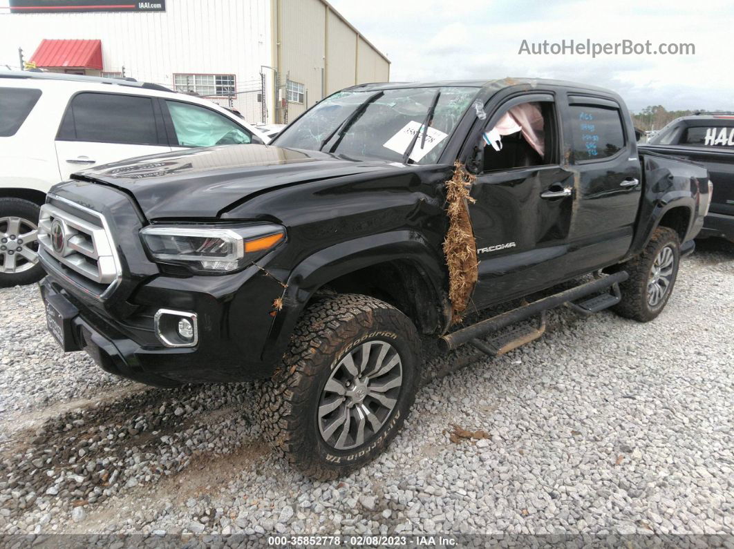 2021 Toyota Tacoma Limited Black vin: 3TYGZ5AN7MT009314