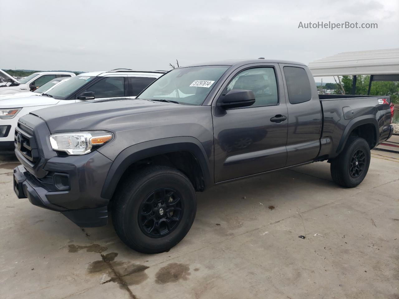 2021 Toyota Tacoma Access Cab Серый vin: 3TYRX5GN0MT010598