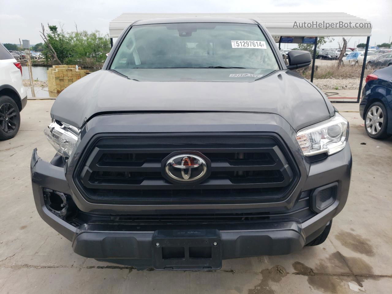 2021 Toyota Tacoma Access Cab Серый vin: 3TYRX5GN0MT010598