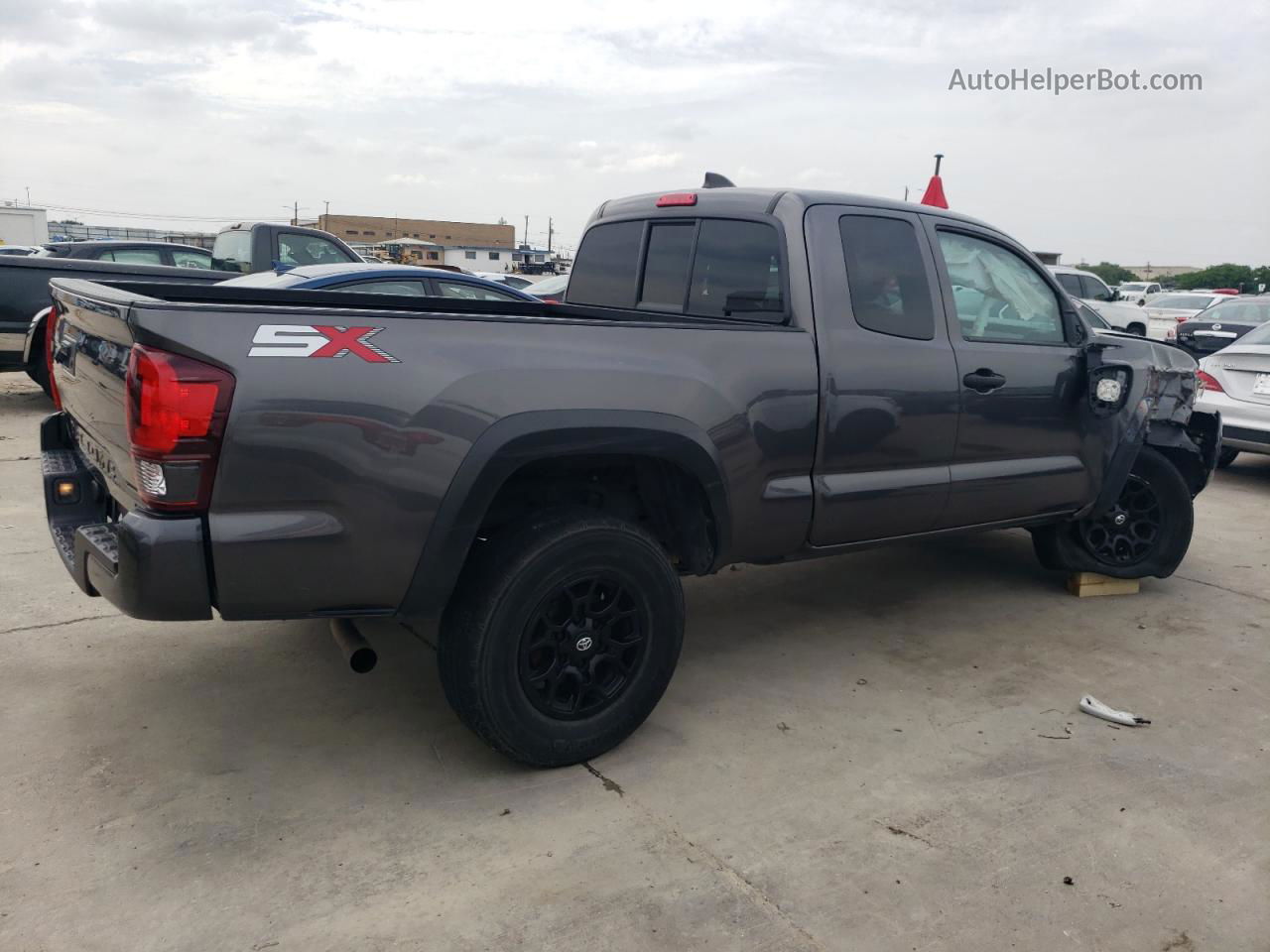 2021 Toyota Tacoma Access Cab Gray vin: 3TYRX5GN0MT010598