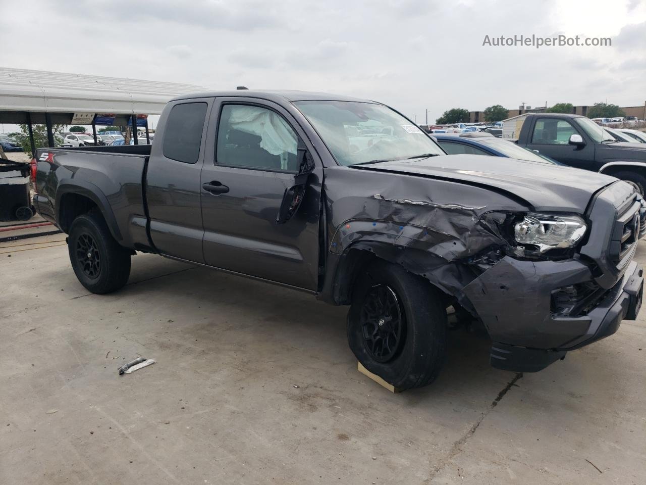 2021 Toyota Tacoma Access Cab Серый vin: 3TYRX5GN0MT010598