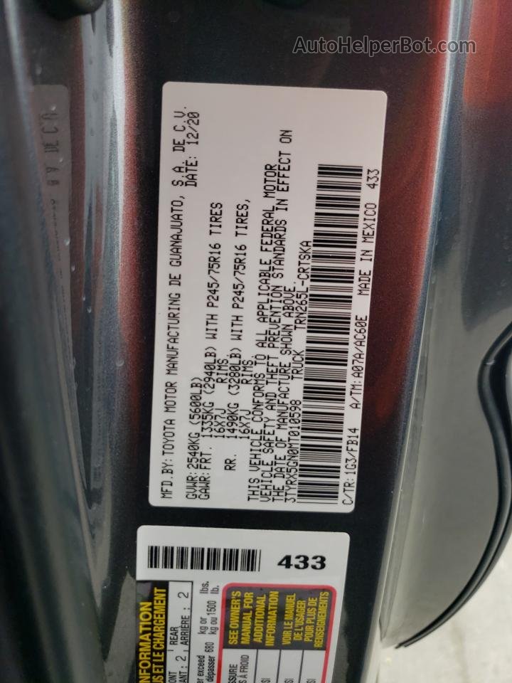 2021 Toyota Tacoma Access Cab Серый vin: 3TYRX5GN0MT010598