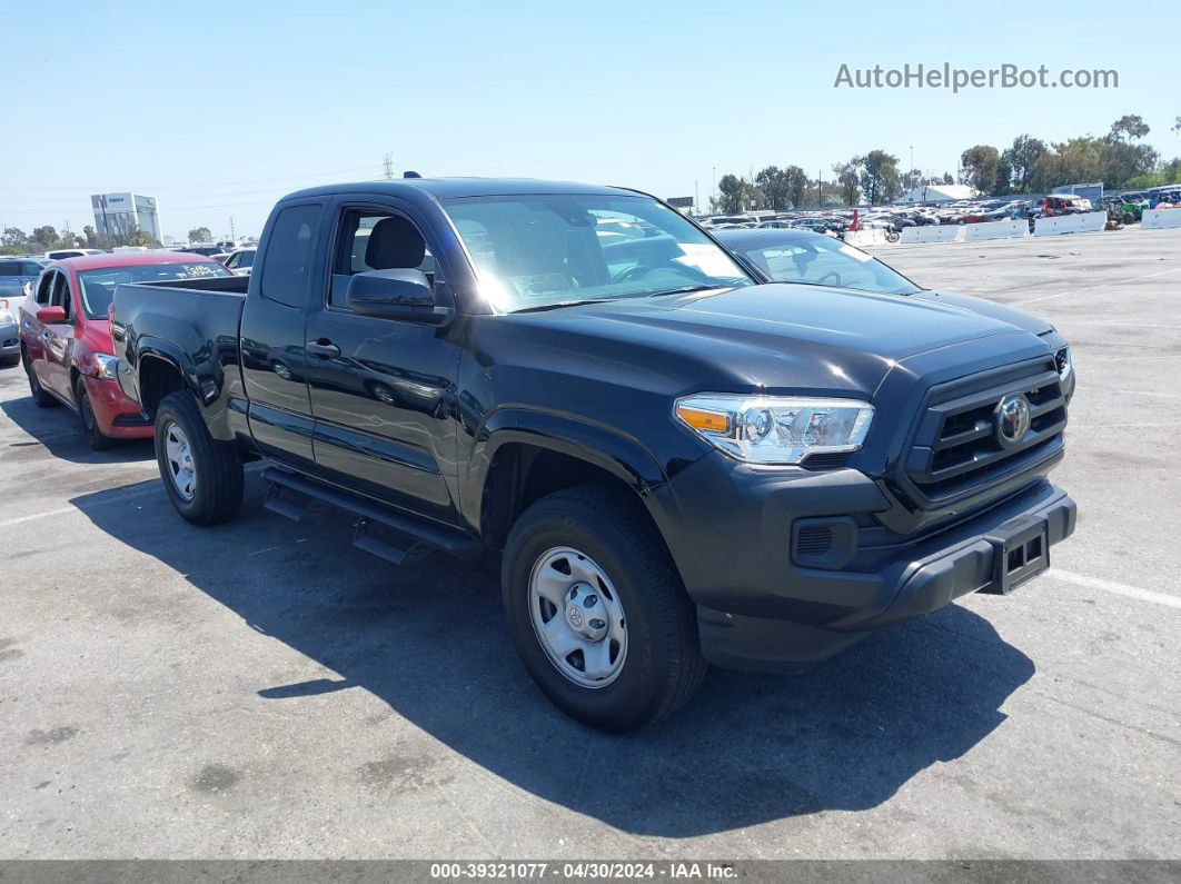 2021 Toyota Tacoma Sr Black vin: 3TYRX5GN0MT030138