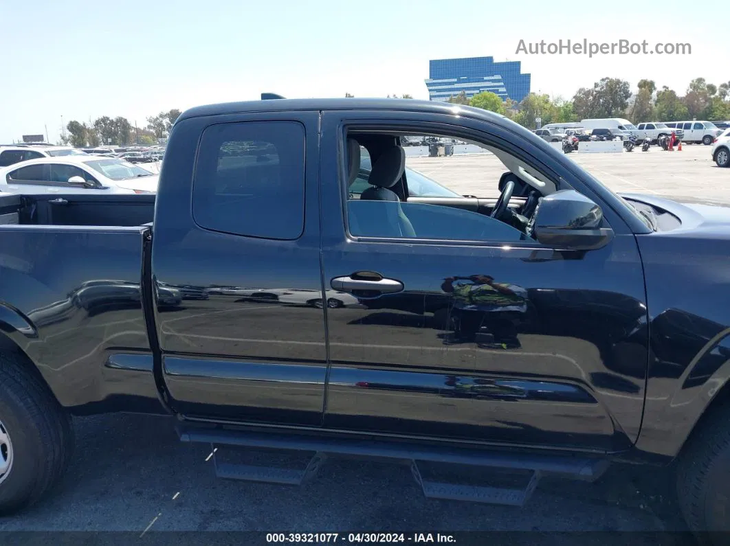 2021 Toyota Tacoma Sr Black vin: 3TYRX5GN0MT030138