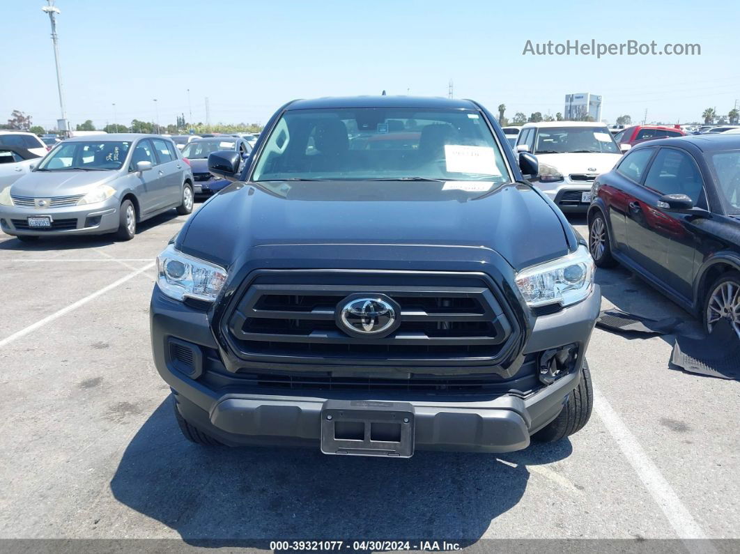 2021 Toyota Tacoma Sr Black vin: 3TYRX5GN0MT030138