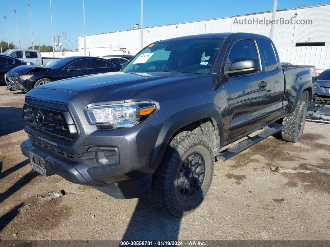 2020 Toyota Tacoma Sr Gray vin: 3TYRX5GN1LT005506