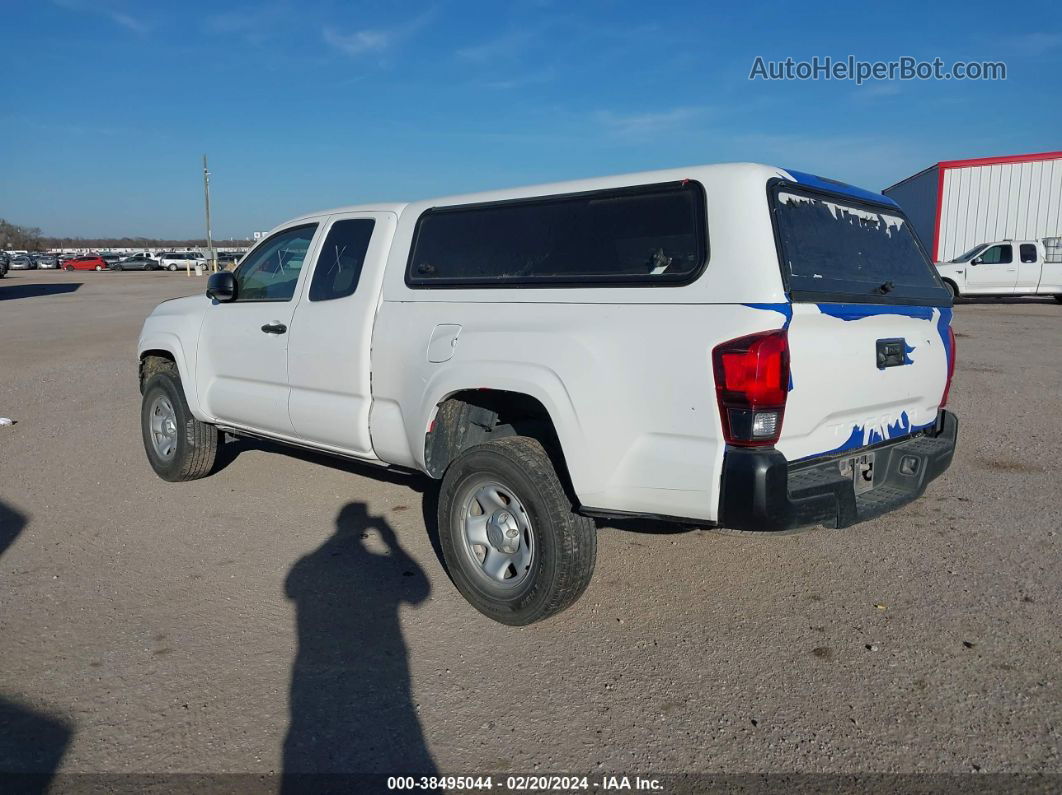 2021 Toyota Tacoma Sr White vin: 3TYRX5GN1MT024543