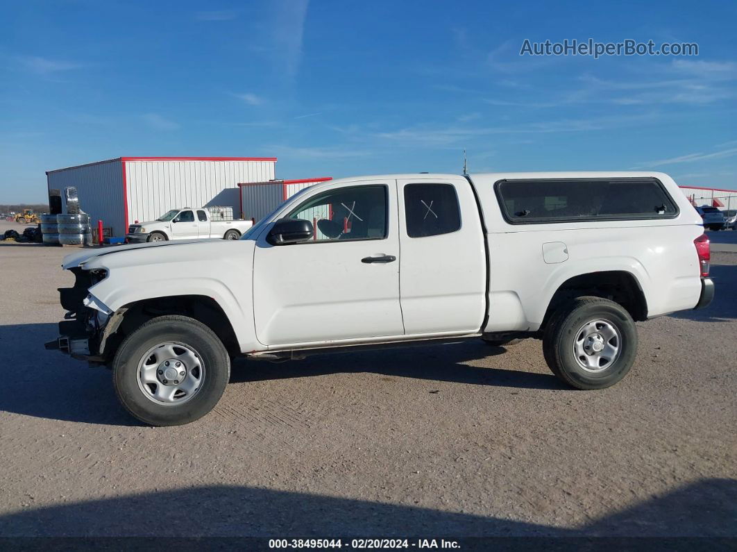 2021 Toyota Tacoma Sr Белый vin: 3TYRX5GN1MT024543