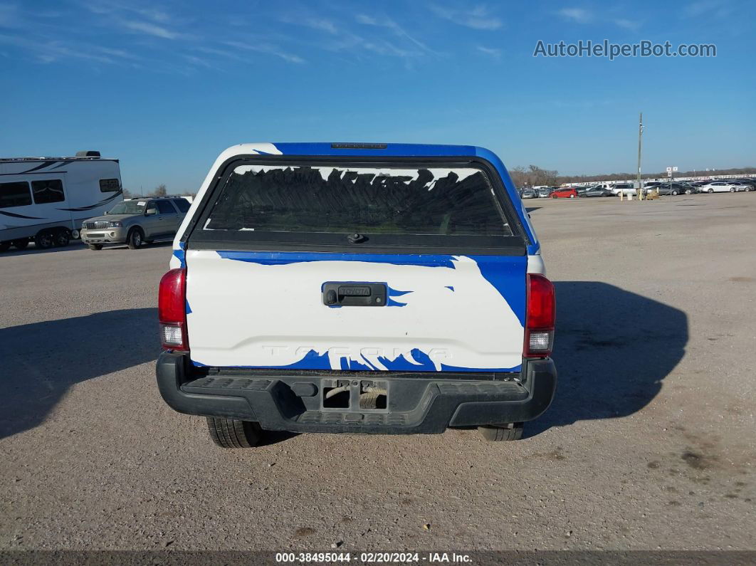 2021 Toyota Tacoma Sr Белый vin: 3TYRX5GN1MT024543