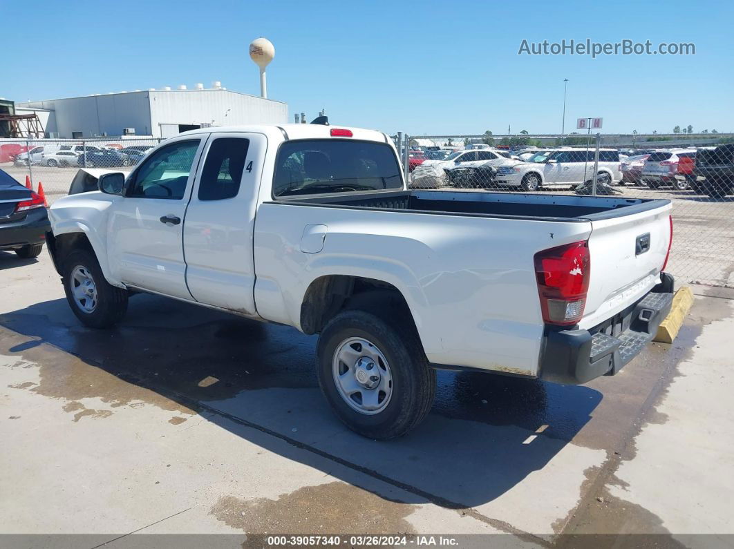 2021 Toyota Tacoma Sr Белый vin: 3TYRX5GN2MT008514