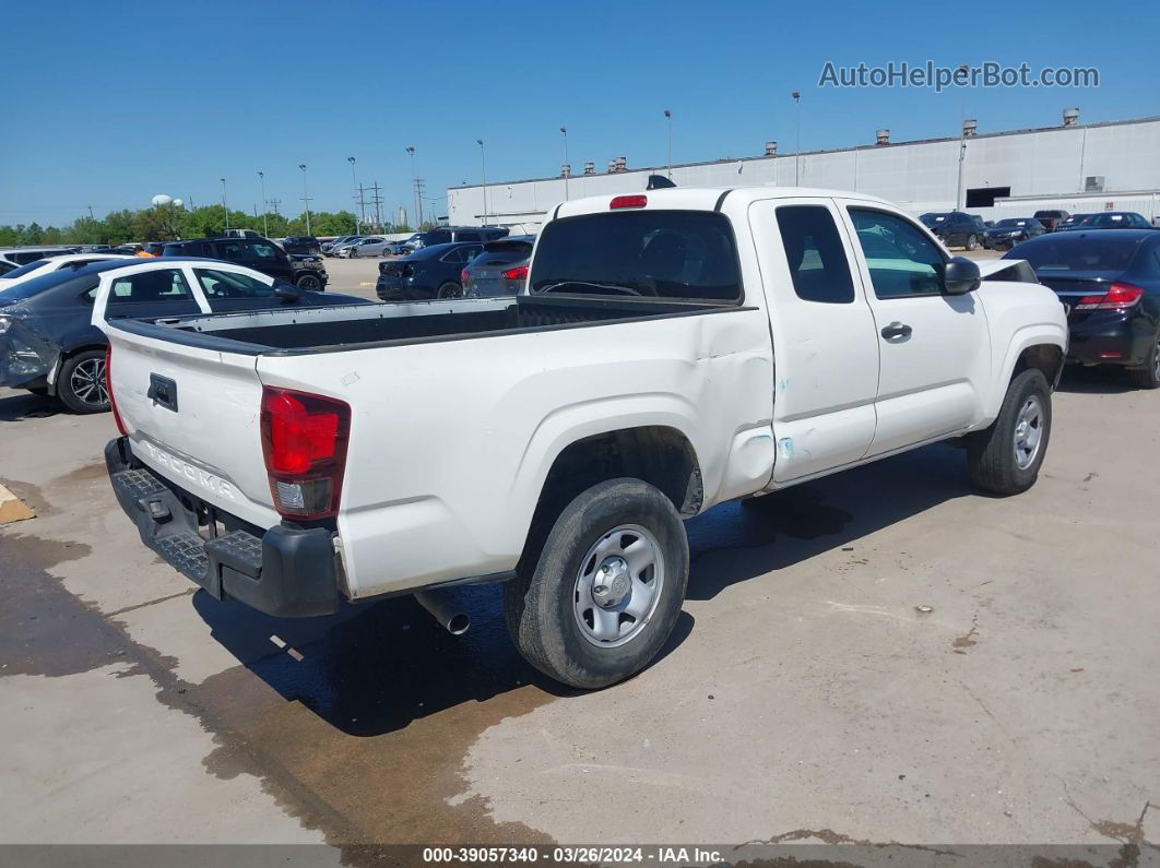 2021 Toyota Tacoma Sr Белый vin: 3TYRX5GN2MT008514