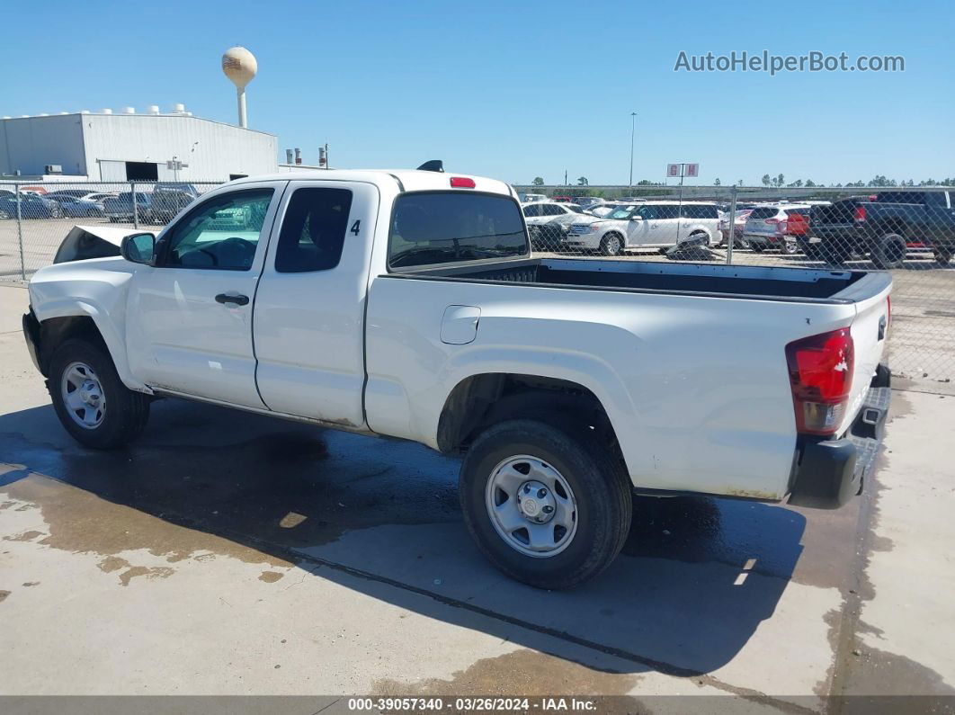 2021 Toyota Tacoma Sr Белый vin: 3TYRX5GN2MT008514