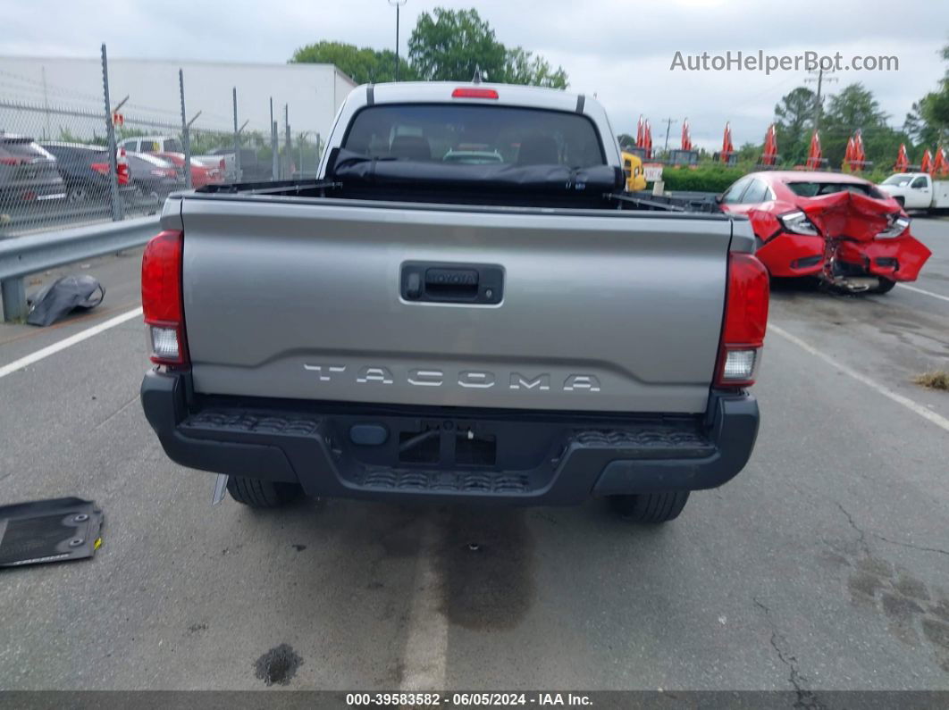 2020 Toyota Tacoma Sr Silver vin: 3TYRX5GN3LT002638