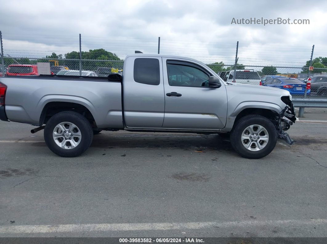 2020 Toyota Tacoma Sr Silver vin: 3TYRX5GN3LT002638