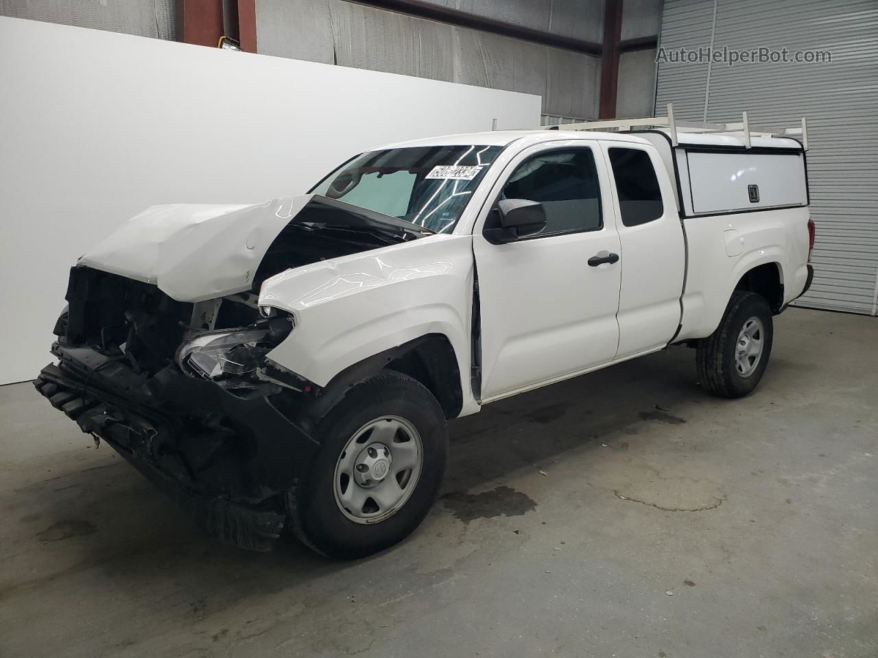 2021 Toyota Tacoma Access Cab White vin: 3TYRX5GN3MT015455