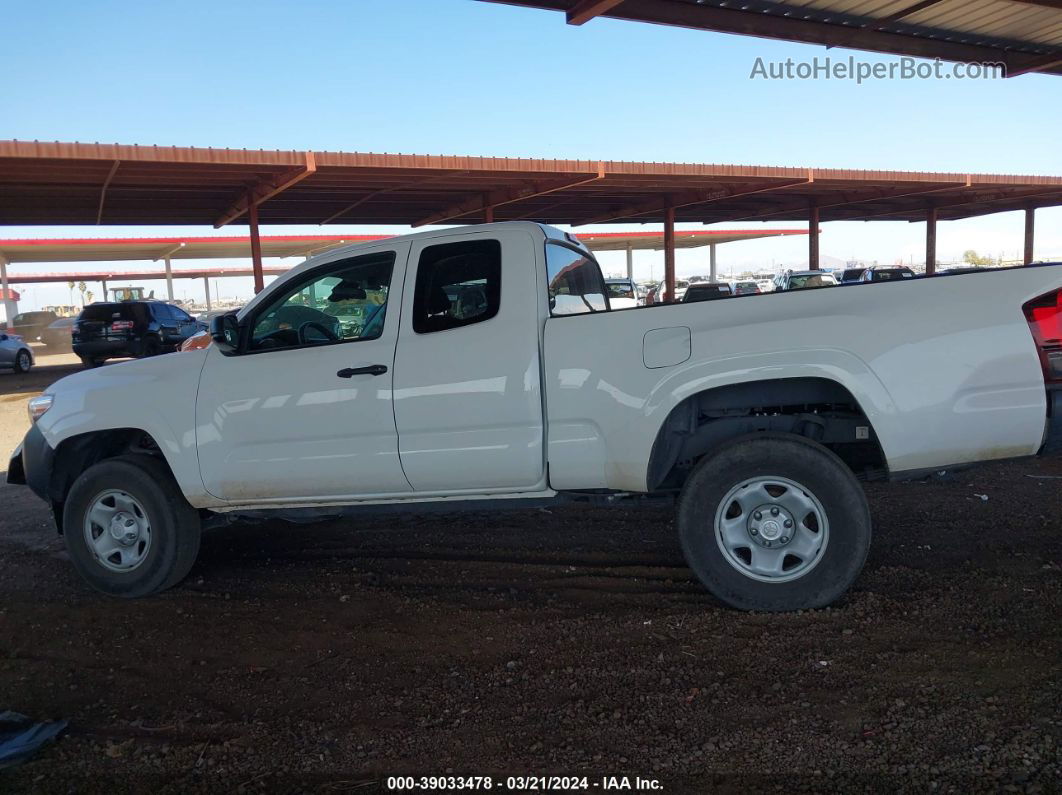 2021 Toyota Tacoma Sr White vin: 3TYRX5GN5MT008510