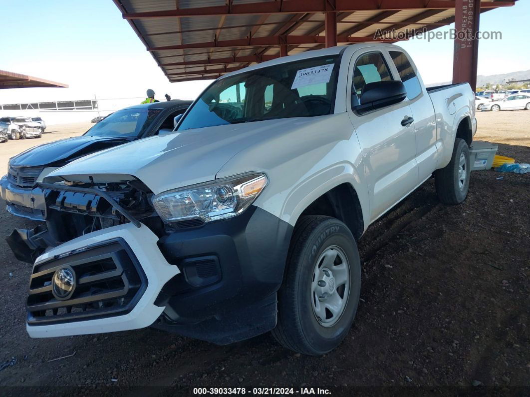 2021 Toyota Tacoma Sr White vin: 3TYRX5GN5MT008510