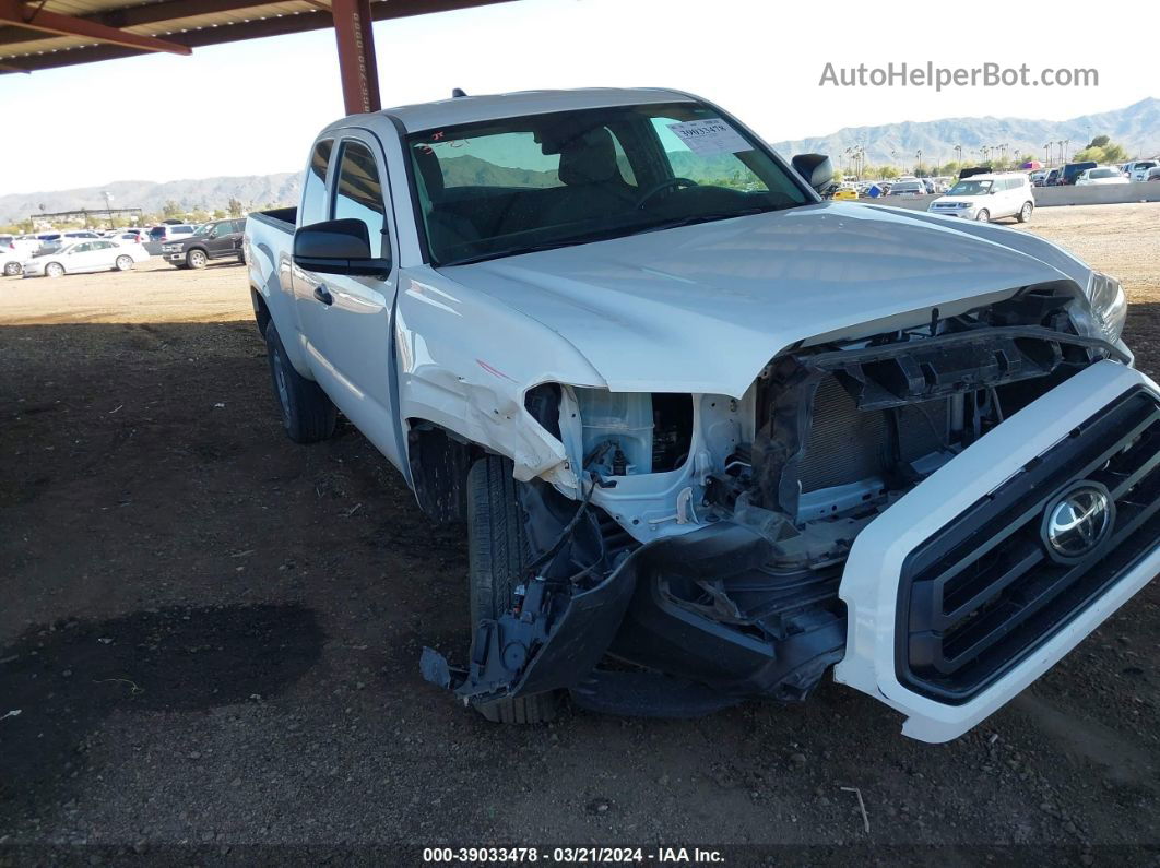 2021 Toyota Tacoma Sr Белый vin: 3TYRX5GN5MT008510