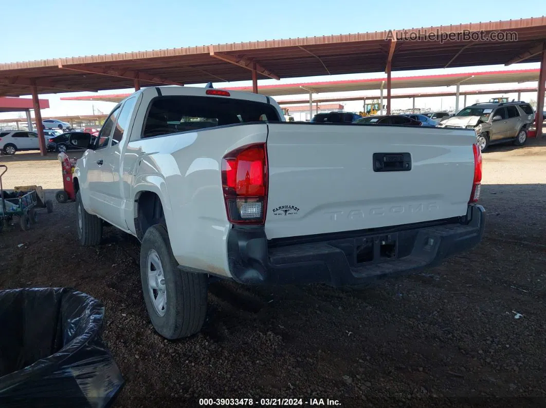 2021 Toyota Tacoma Sr White vin: 3TYRX5GN5MT008510