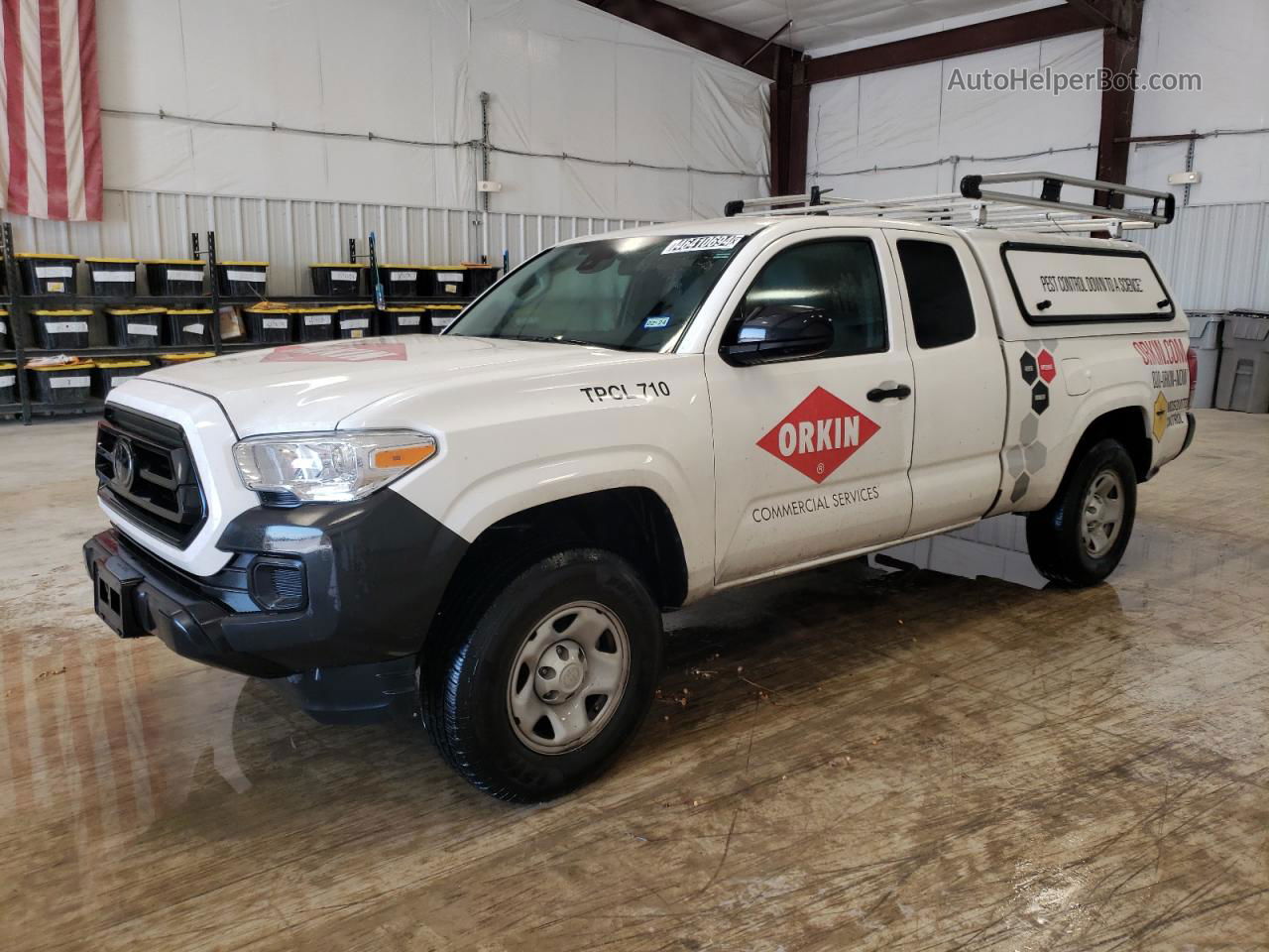 2021 Toyota Tacoma Access Cab White vin: 3TYRX5GN6MT011271