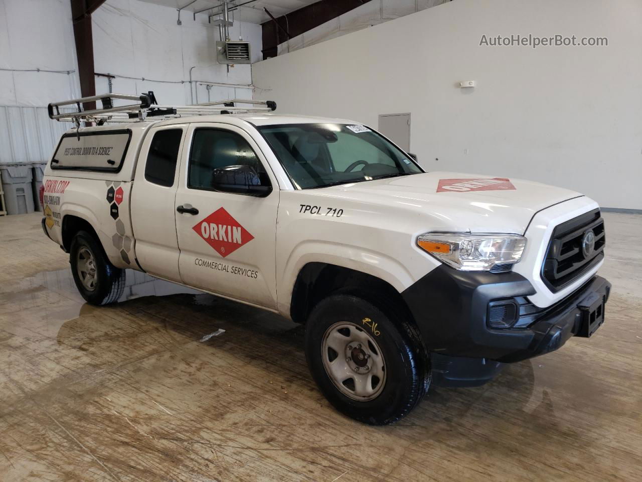 2021 Toyota Tacoma Access Cab White vin: 3TYRX5GN6MT011271