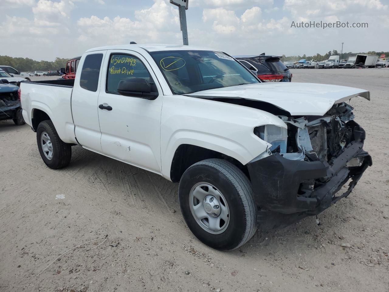 2021 Toyota Tacoma Access Cab Белый vin: 3TYRX5GN6MT016101