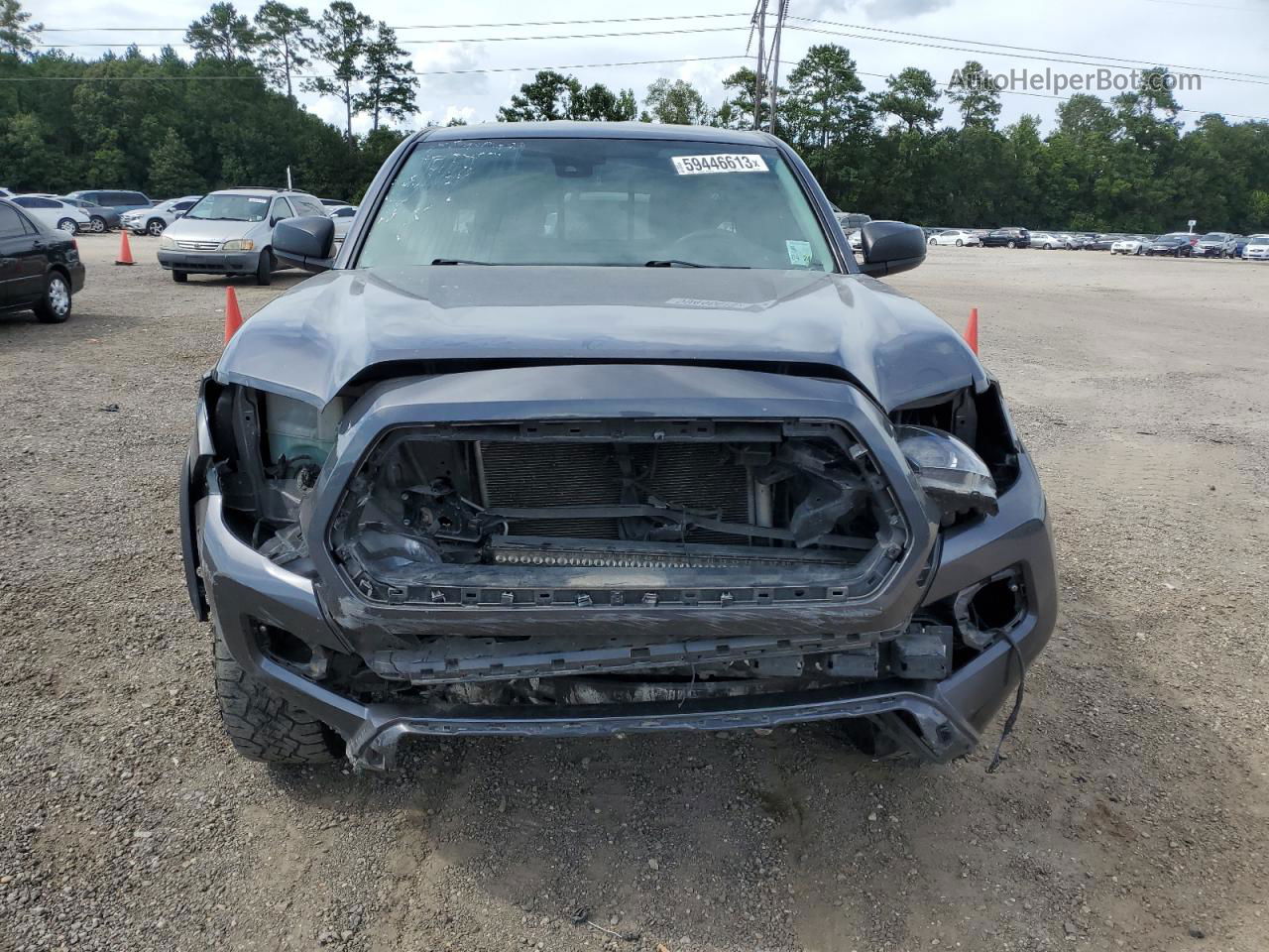 2021 Toyota Tacoma Access Cab Gray vin: 3TYRX5GN7MT005947