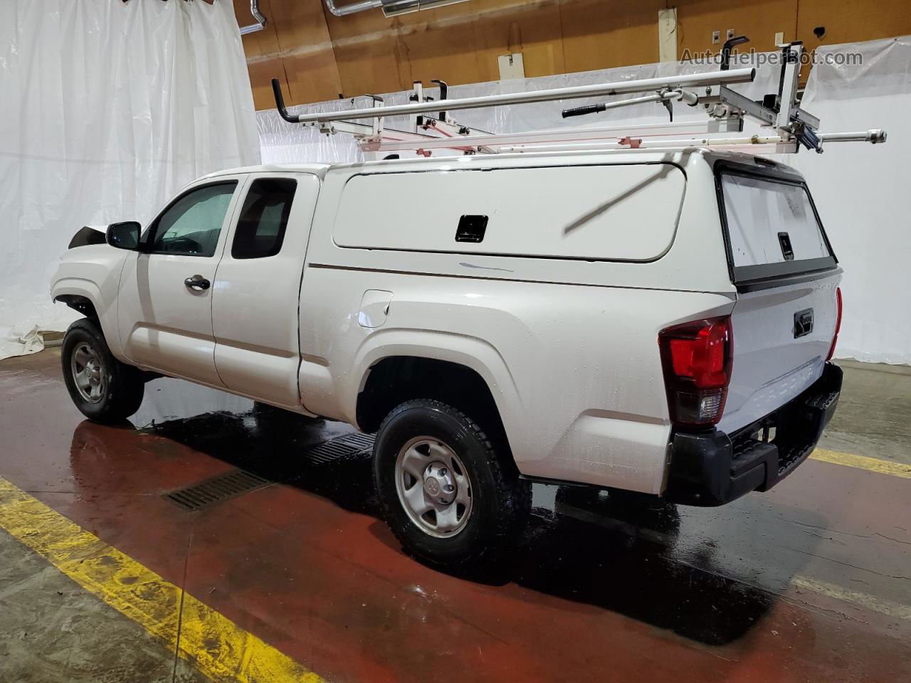 2021 Toyota Tacoma Access Cab White vin: 3TYRX5GN7MT025471