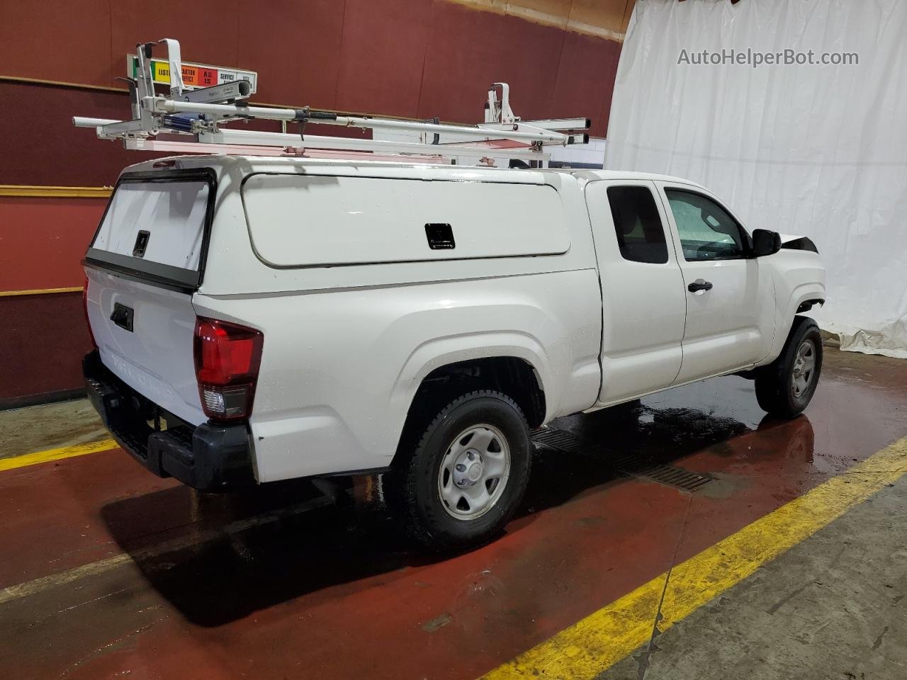 2021 Toyota Tacoma Access Cab White vin: 3TYRX5GN7MT025471