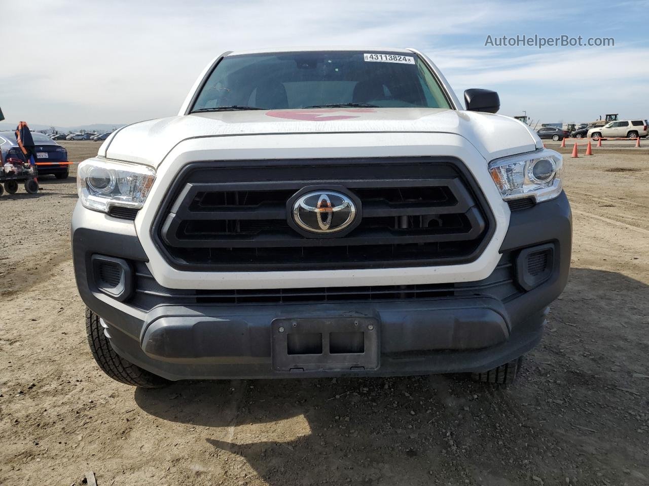 2020 Toyota Tacoma Access Cab White vin: 3TYRX5GN8LT000688